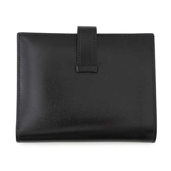 HERMES Bean compact Box Calf Leather Black - Picture 2 of 13